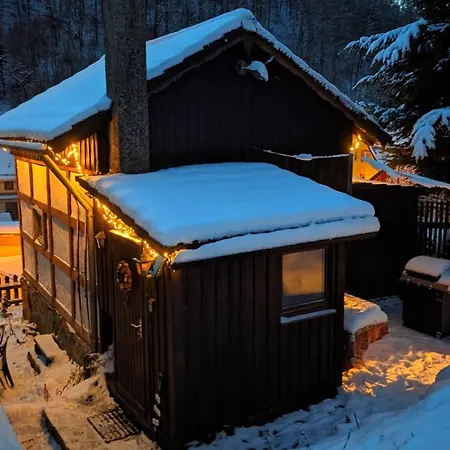 בית נופש Arode Huette Harzilein - Romantic Tiny House On The Edge Of The Forest *