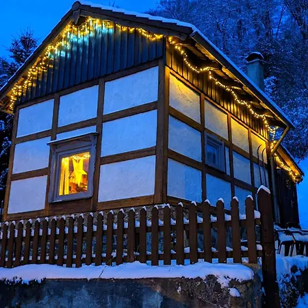 Arode Huette Harzilein - Romantic Tiny House On The Edge Of The Forest Zorge